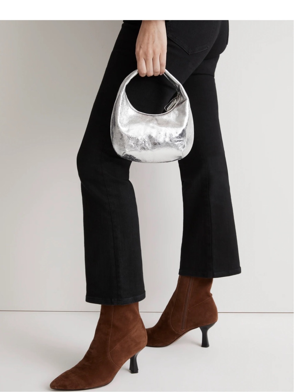 Madewell The Mini Bag in Bright Silver - Picture 5 of 9